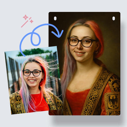 Personalised Royal Masterpiece Style AI Photo Bunting