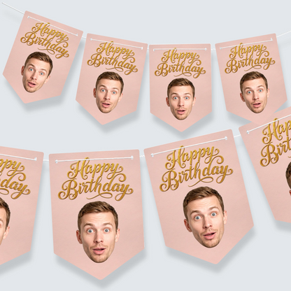 Personalised Face Birthday Bunting