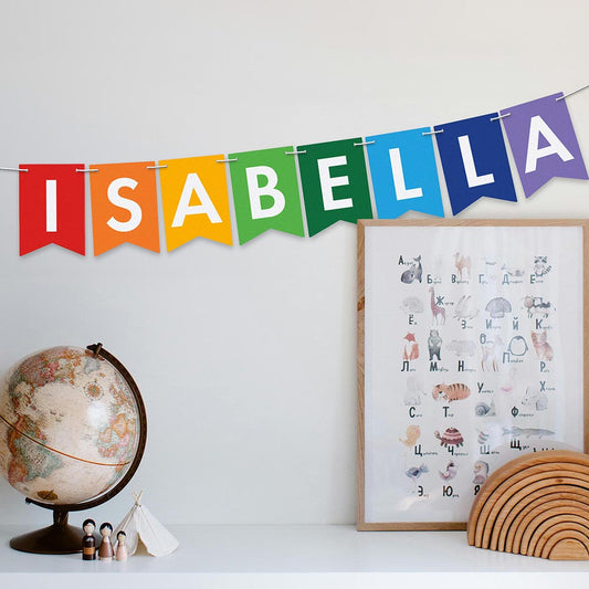 Personalised Letters Colourful Bunting