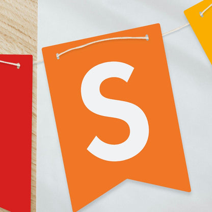 Personalised Letters Colourful Bunting