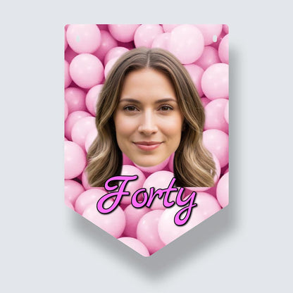 Personalised Birthday Face Balloon themed Bunting