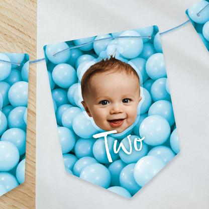 Personalised Birthday Face Balloon themed Bunting