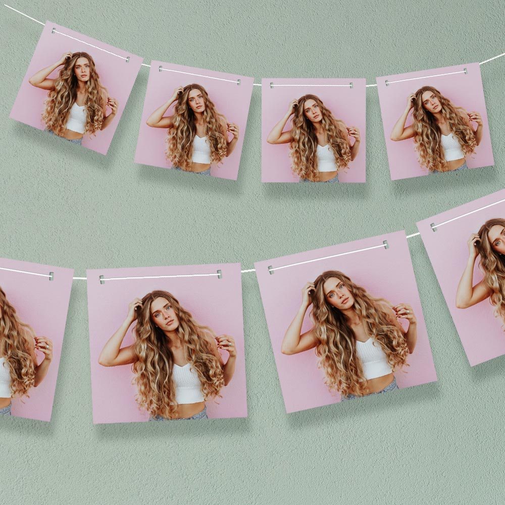 Personalised Photo Bunting Squares