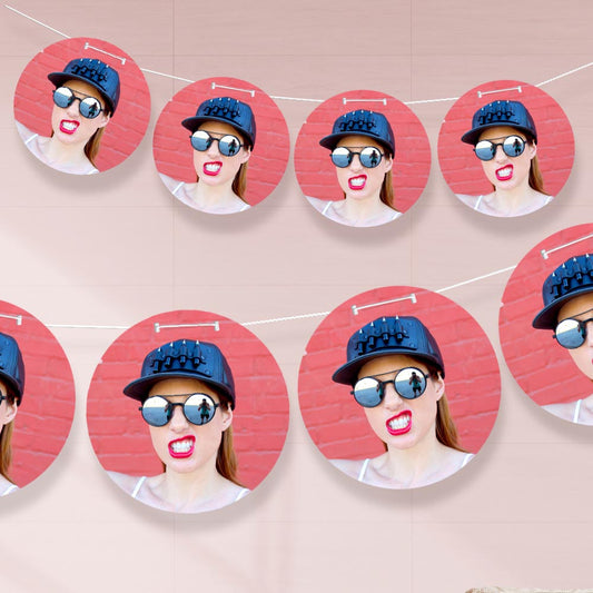 Personalised Photo Bunting Circles