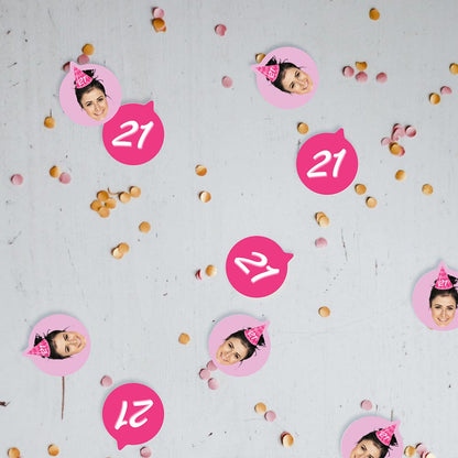 Birthday Party Hat Personalised Face Confetti