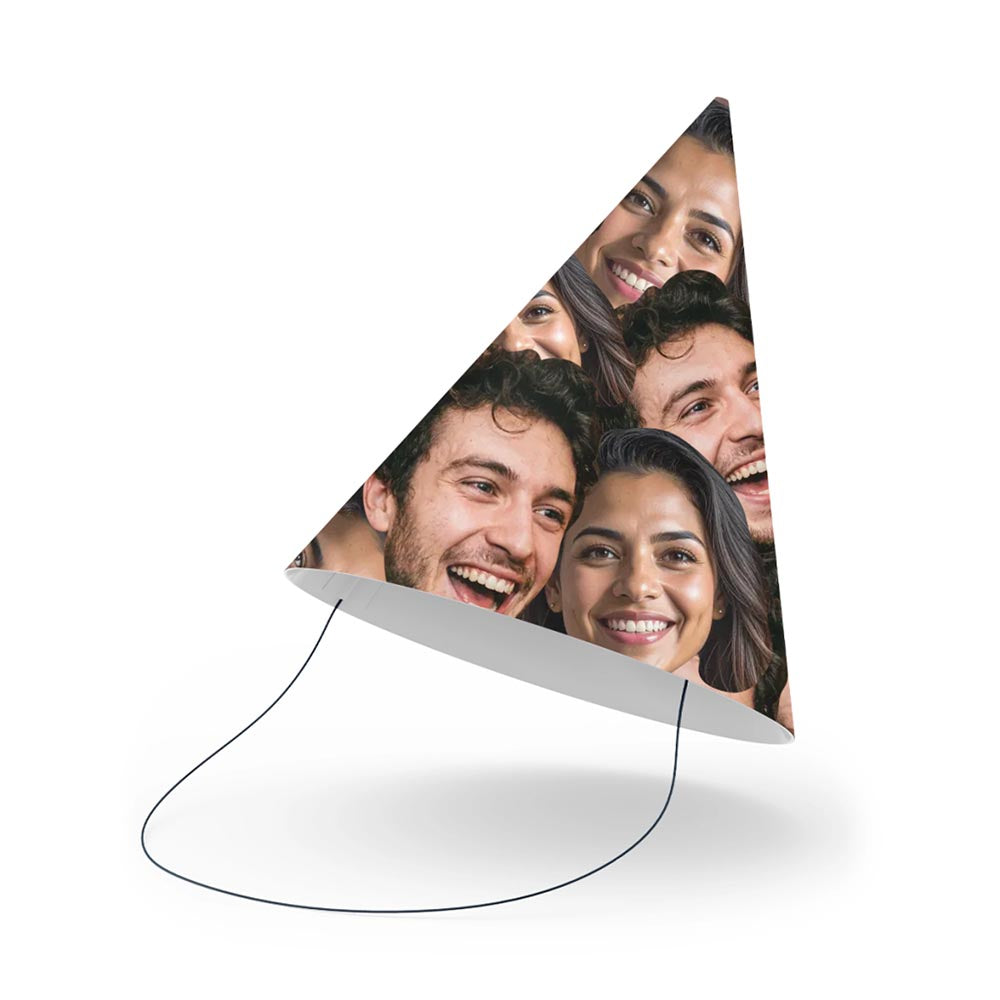 Personalised Photo Two Face Party Hats