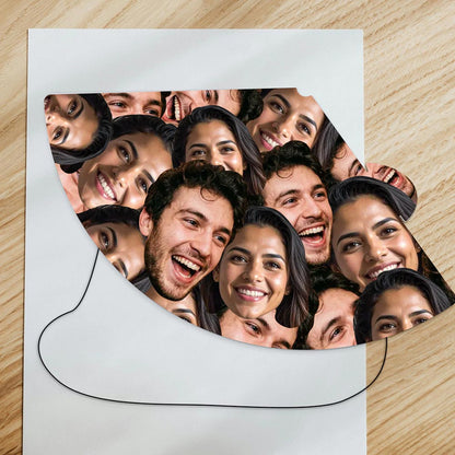 Personalised Photo Two Face Party Hats