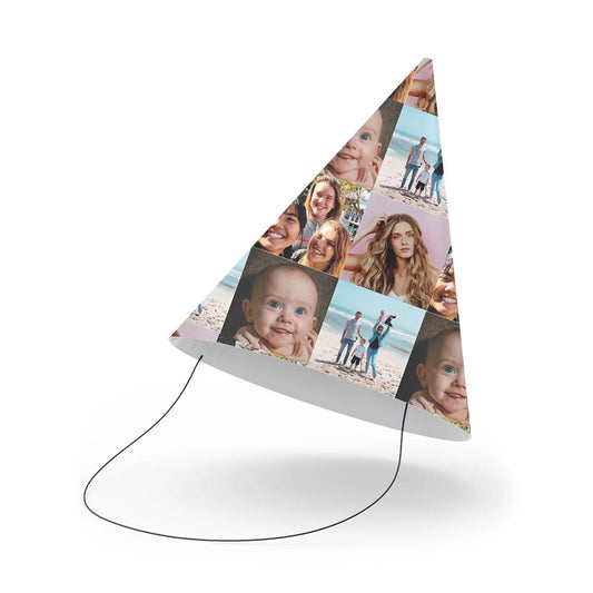 Personalised Photo Tile Party Hats