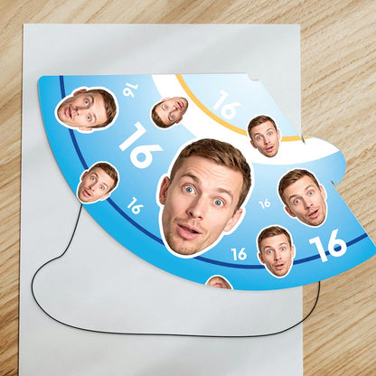 Personalised Sky Blue Theme Birthday Party Hats