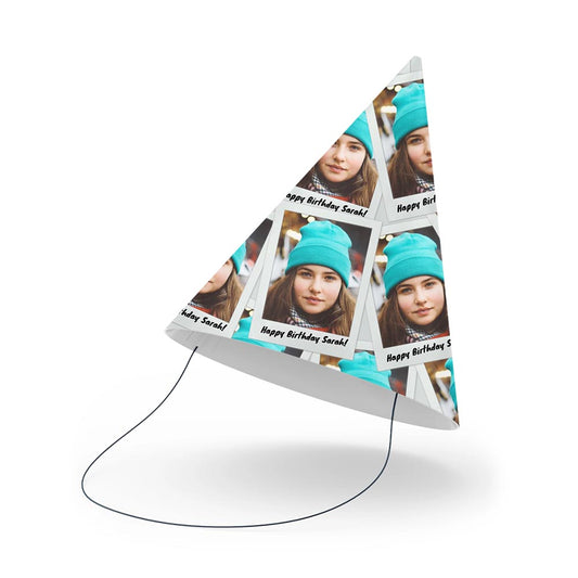 Personalised Instant Photo Style Party Hats