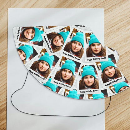 Personalised Instant Photo Style Party Hats
