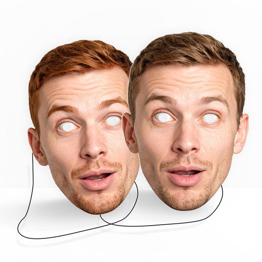Twins Personalised Party Face Masks