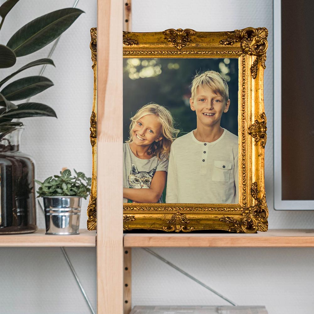Antique Gilt Frame Style Cardboard Photo Personalised Cut Out