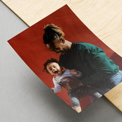 Father's Day Personalised Photographic Poster