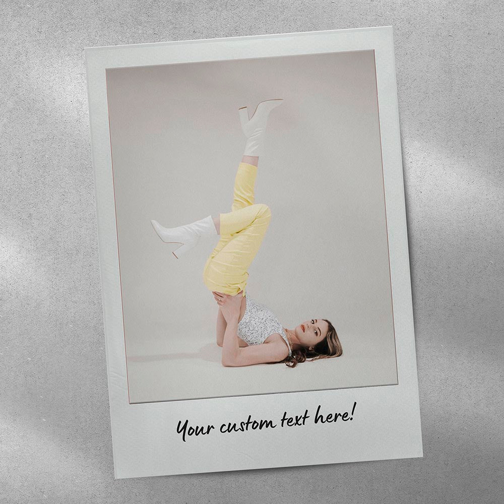 Instant Photo Style Personalised A3 Photographic Poster