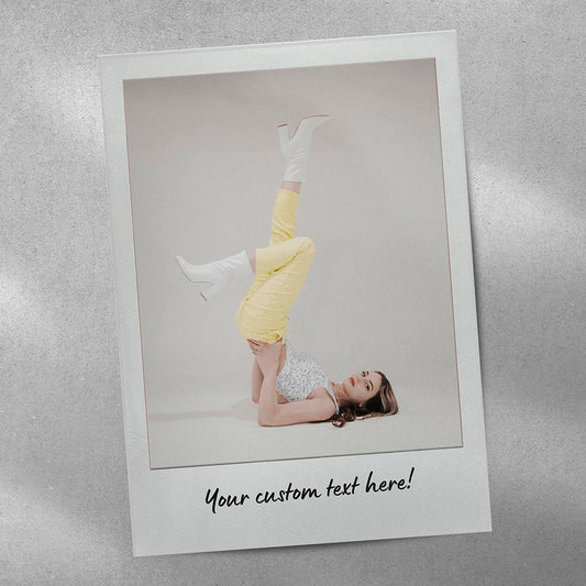 Instant Photo Style Personalised A3 Photographic Poster