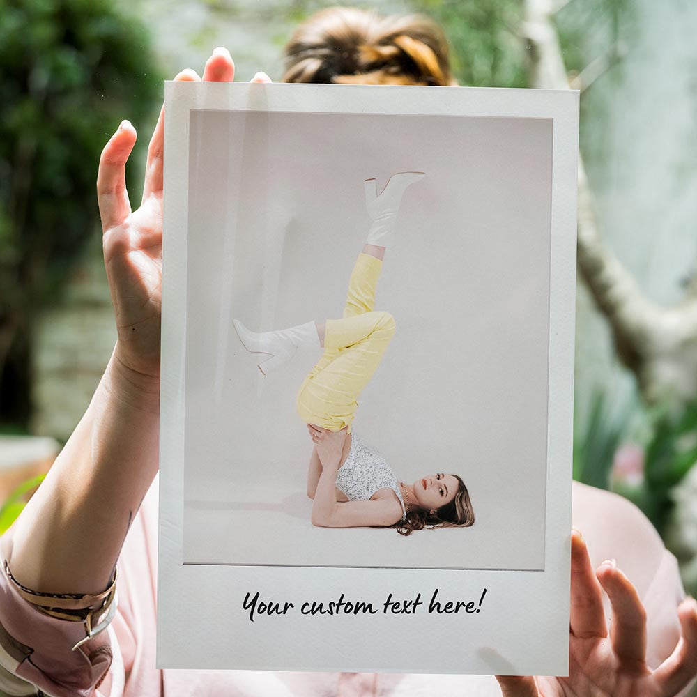 Instant Photo Style Personalised A3 Photographic Poster