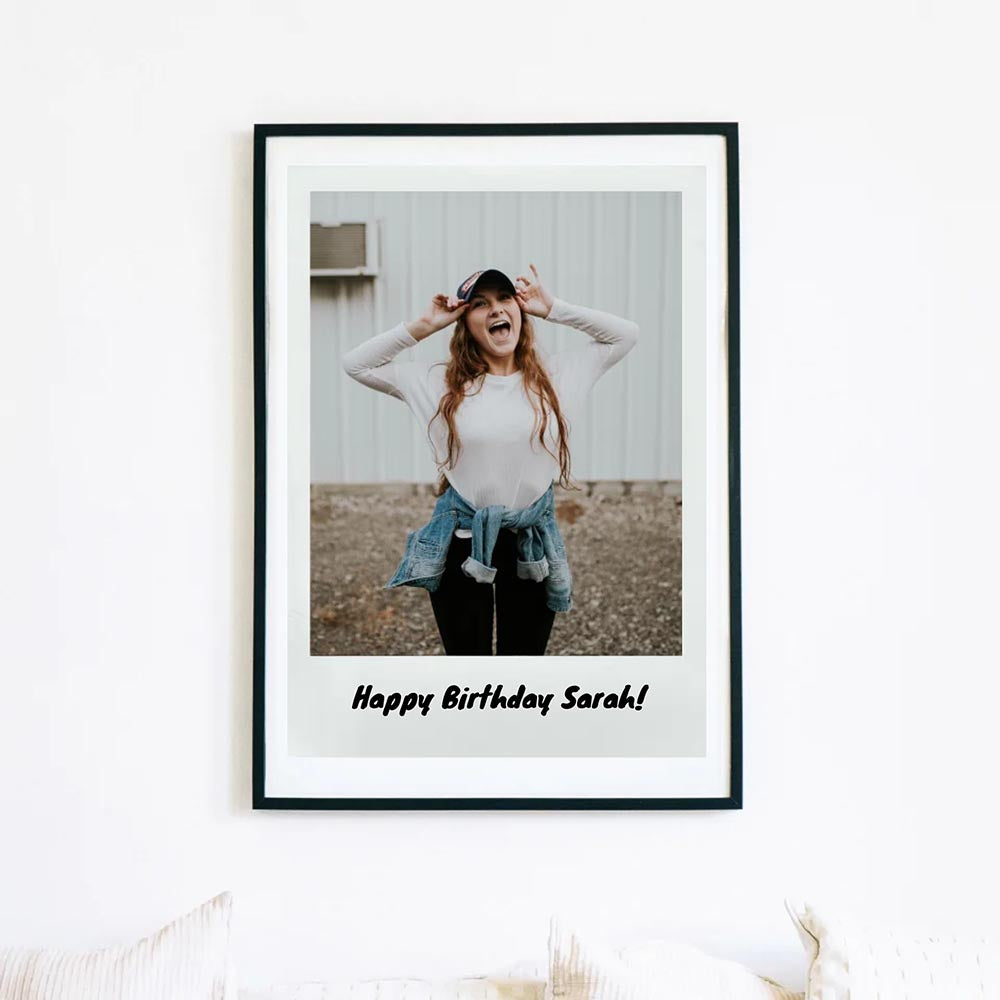 Personalised Instant Photo Style Poster Art Print