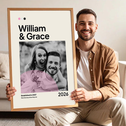 Personalised Valentines Film Poster