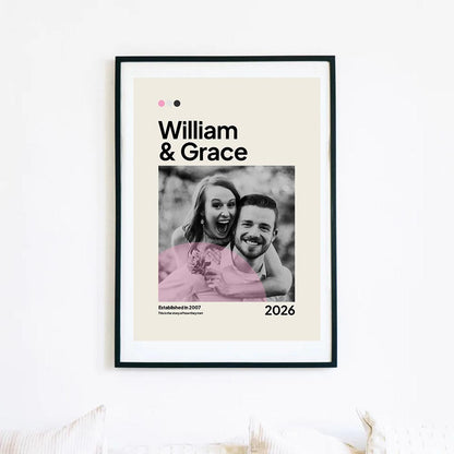 Personalised Valentines Film Poster