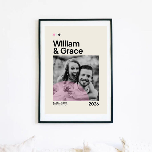Personalised Valentines Film Poster