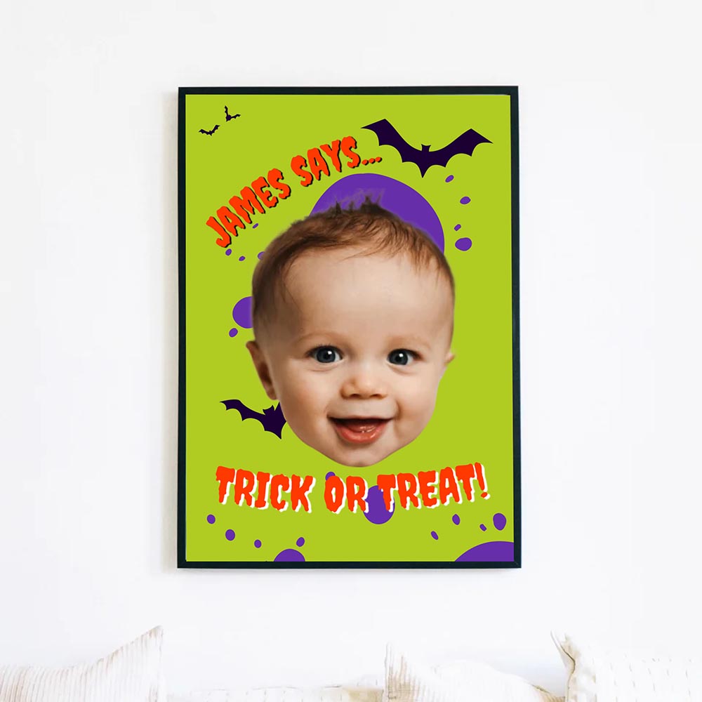 Personalised Trick or Treat Poster
