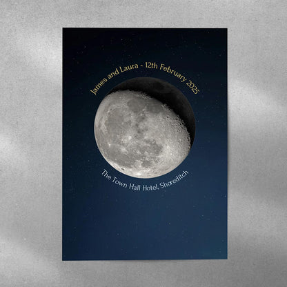 Moon Phase Personalised Art Print