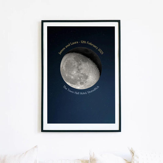 Moon Phase Personalised Art Print