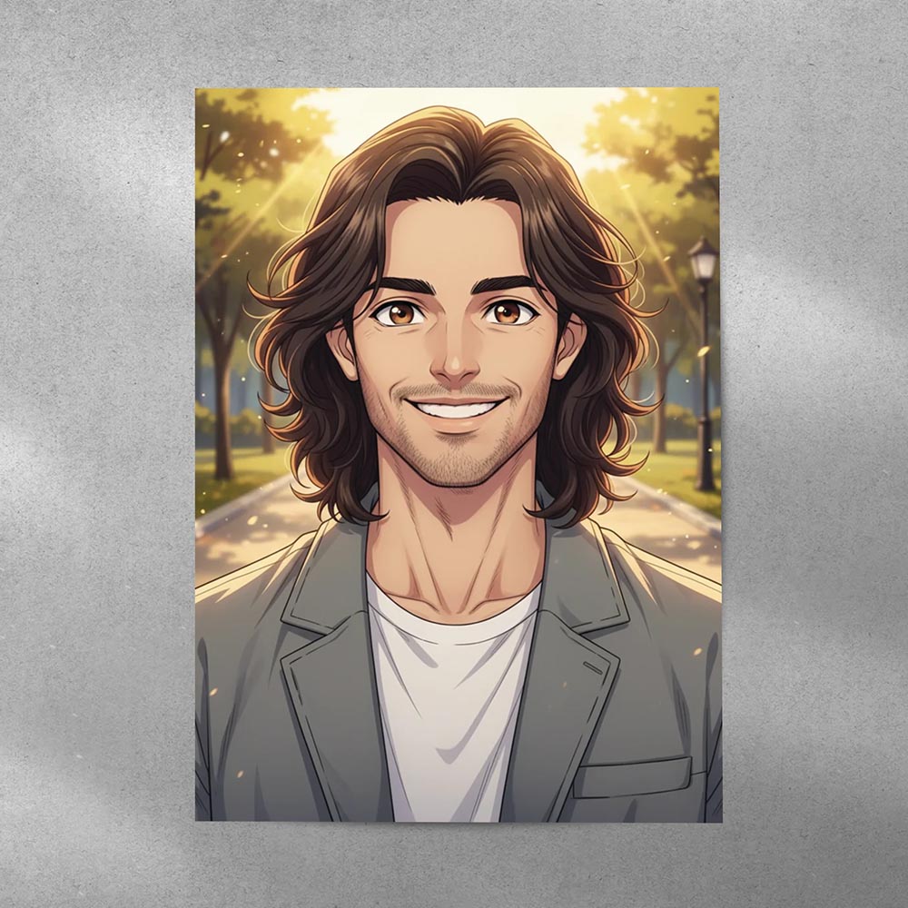 Personalised Japanese Anime Style Poster Art Print