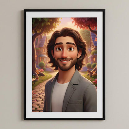 Personalised Animated Movie Style Poster Art Print