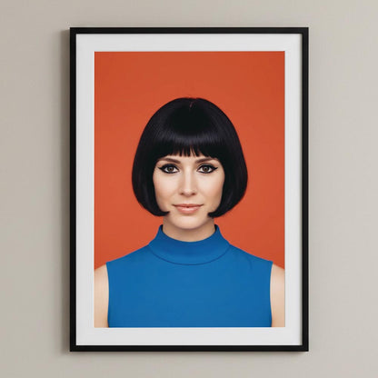 Personalised Swinging 60s Style Lady Poster Art Print