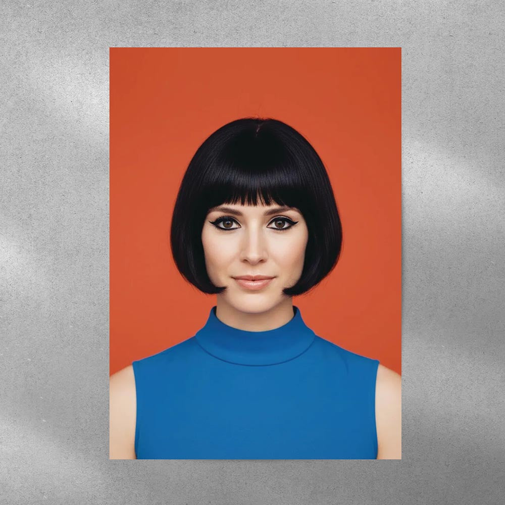 Personalised Swinging 60s Style Lady Poster Art Print