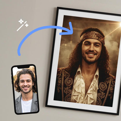 Personalised Male 1970s Icon Poster Art Print