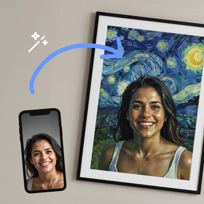 Impressionist Painting Masterpiece Style Portrait Poster Art Print