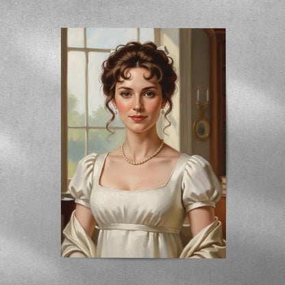 Personalised Regency Noblewoman Poster Art Print