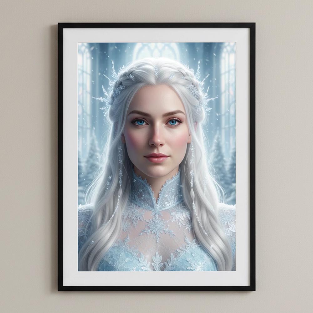 Personalised Ice Queen Poster Art Print