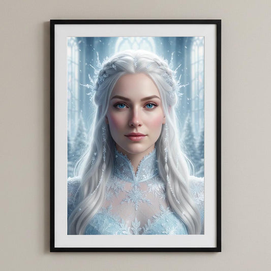 Personalised Ice Queen Poster Art Print