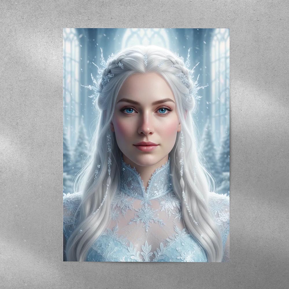 Personalised Ice Queen Poster Art Print