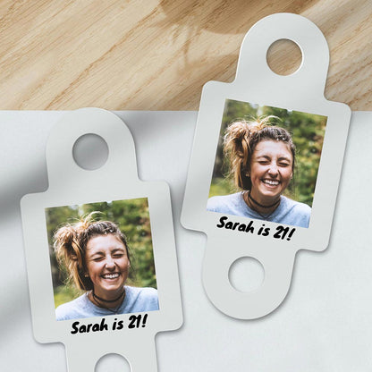 Personalised Instant Photo Style Straw Toppers 24 pack