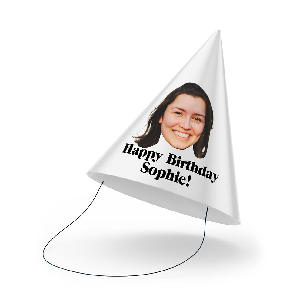 Photo Face with Message Party Hats