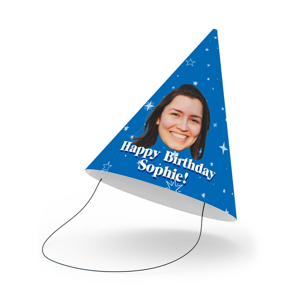 Photo Face with Message Party Hats
