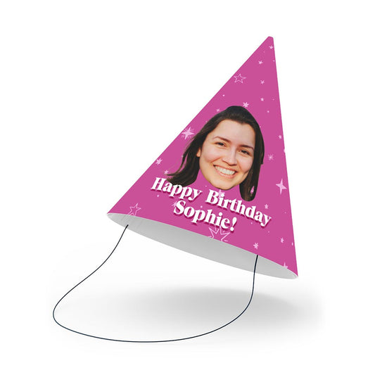 Photo Face with Message Party Hats
