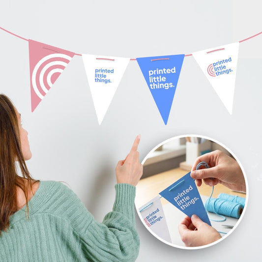 Ready to hang Regular Single Sided Custom Multiple Design Bunting