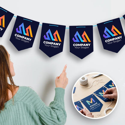 Ready to hang Regular Branded Corporate Bunting