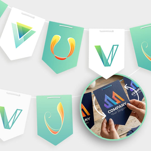 Double sided Multiple Design Large Logo Bunting
