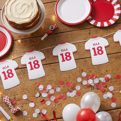 Football Shirt Personalised Birthday Bunting