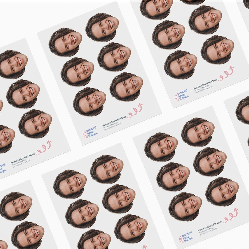 Personalised Face Stickers | Printed Little Things