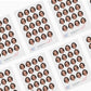 Personalised Face Shaped Stickers Paper Sheets