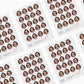 Pre Cut Face Sticker Paper Sheets