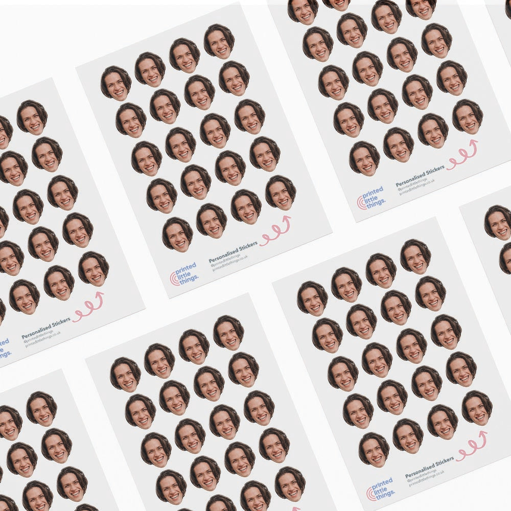 Personalised Face Stickers | Printed Little Things